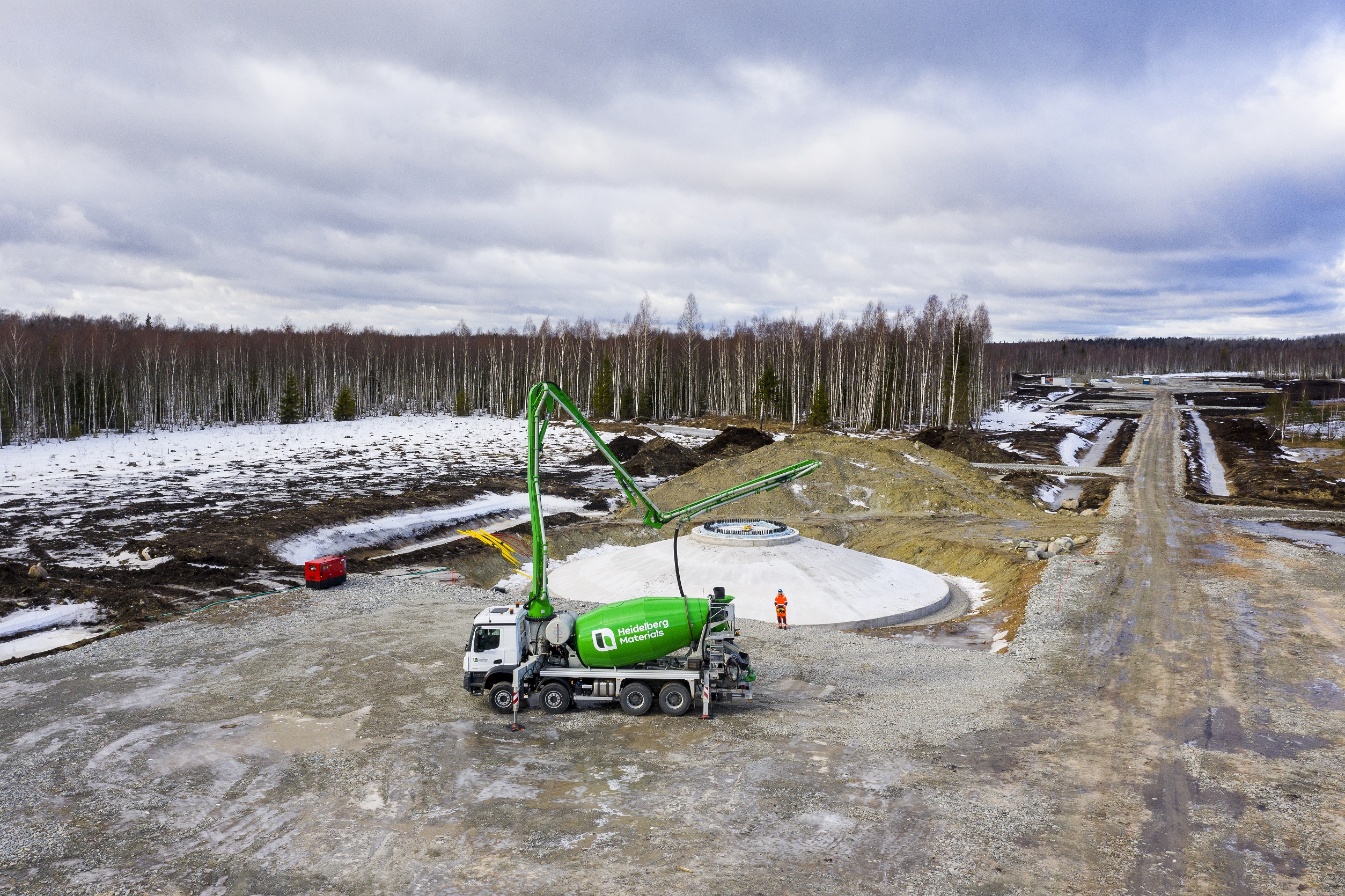 The construction site of Enefit Green`s Sopi Tootsi wind farm