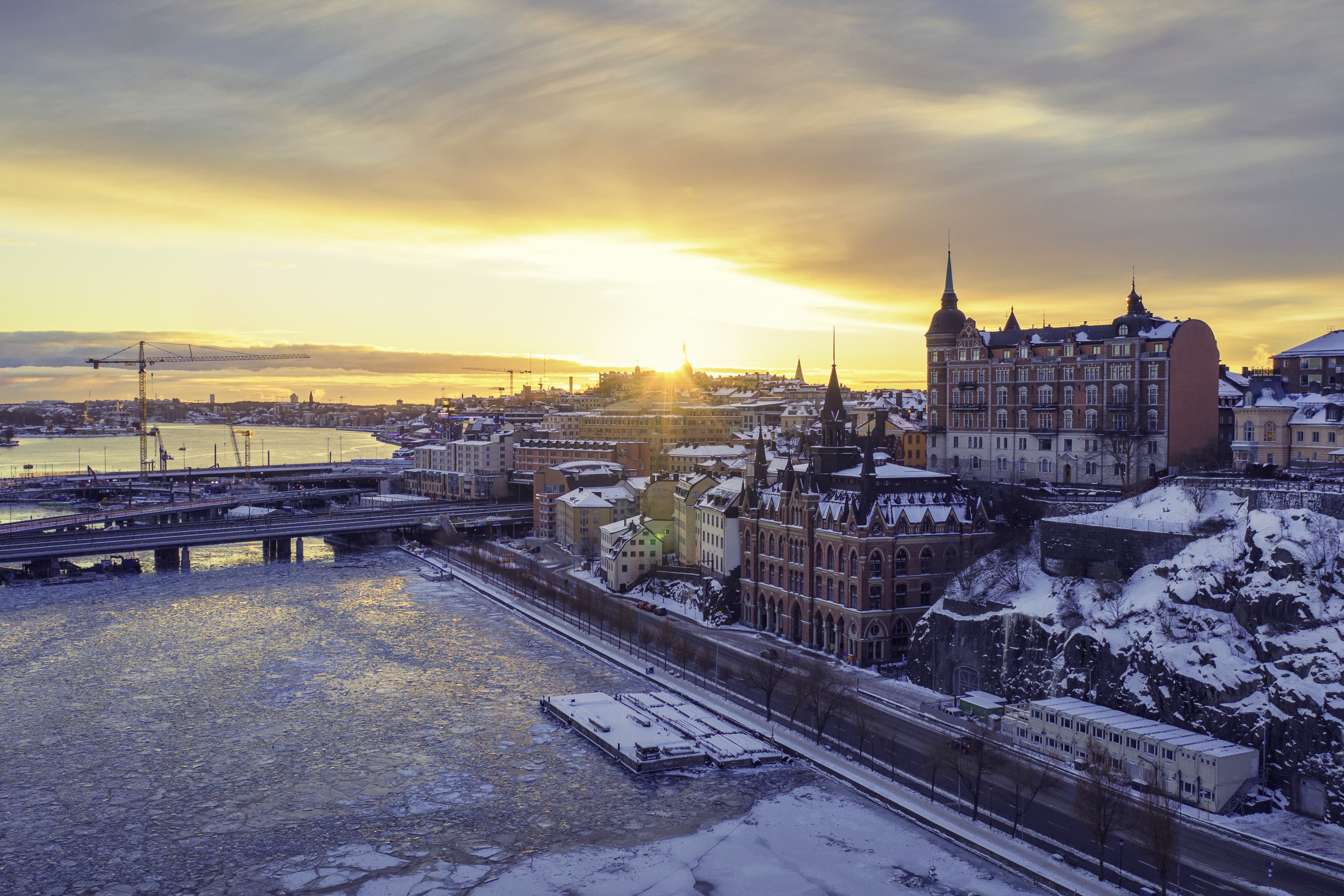 Slussen in Stockholm seen from the west